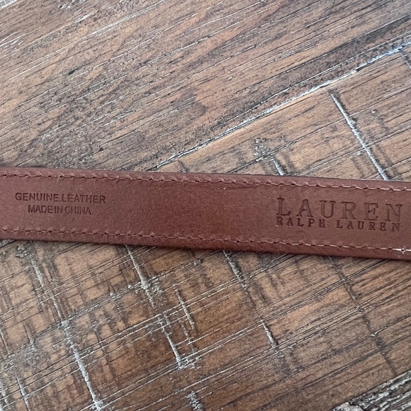 Lauren Ralph Lauren Brown Leather Belt - Picture 4 of 8